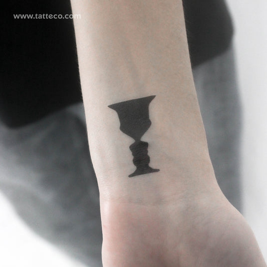 Face Cup Temporary Tattoo - Set of 3