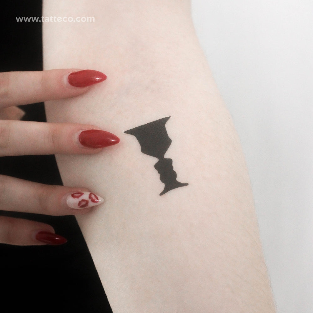 Face Cup Temporary Tattoo - Set of 3