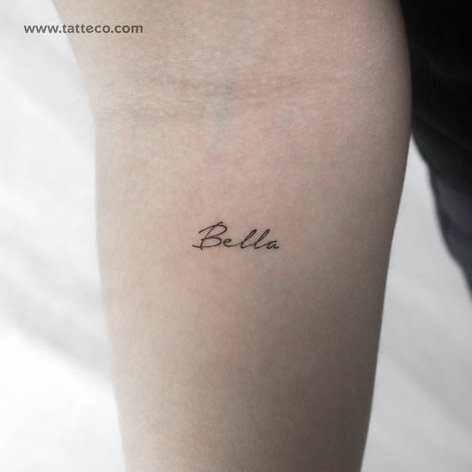 Bella Temporary Tattoo - Set of 3