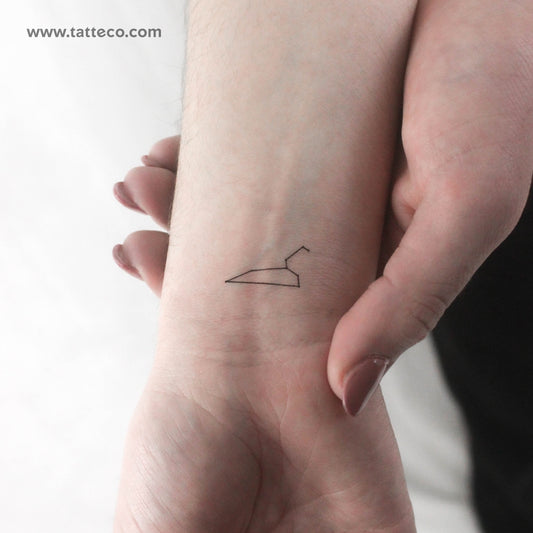 Tiny Leo Constellation Temporary Tattoo - Set of 3