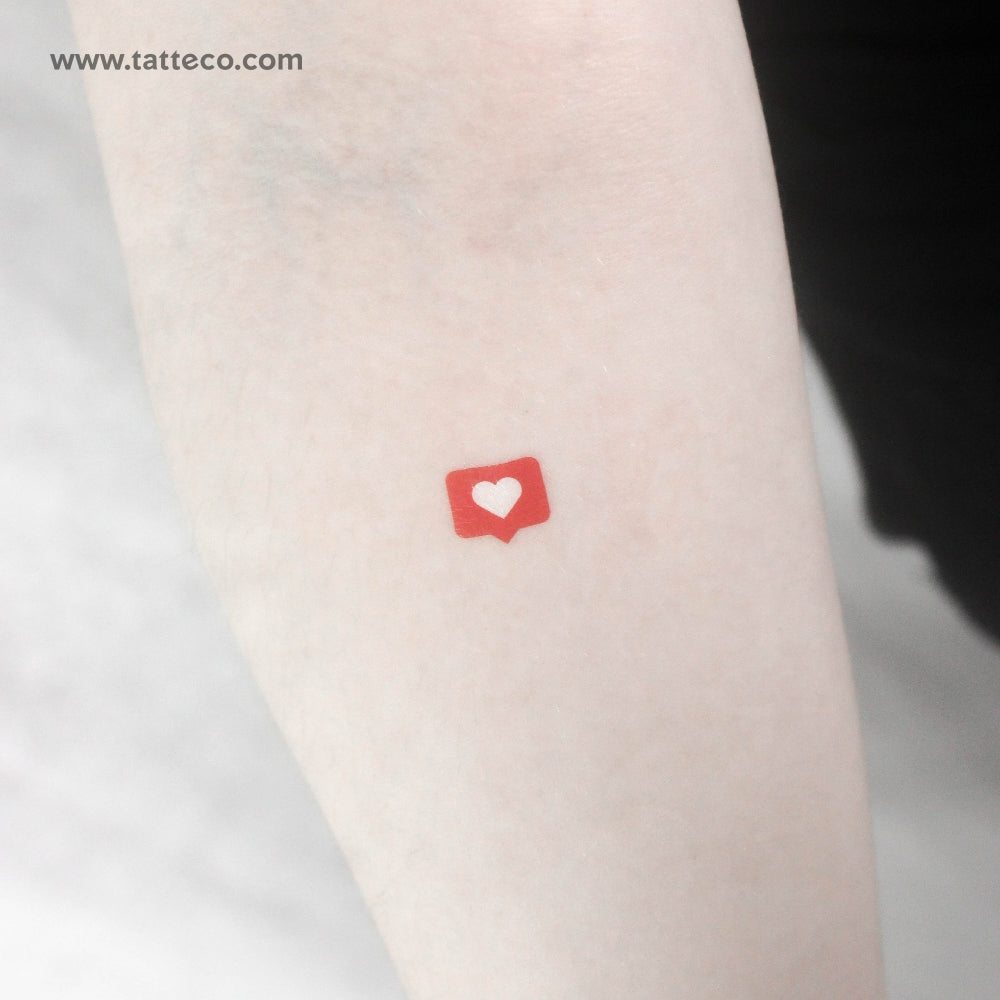 Like Icon Temporary Tattoo - Set of 3