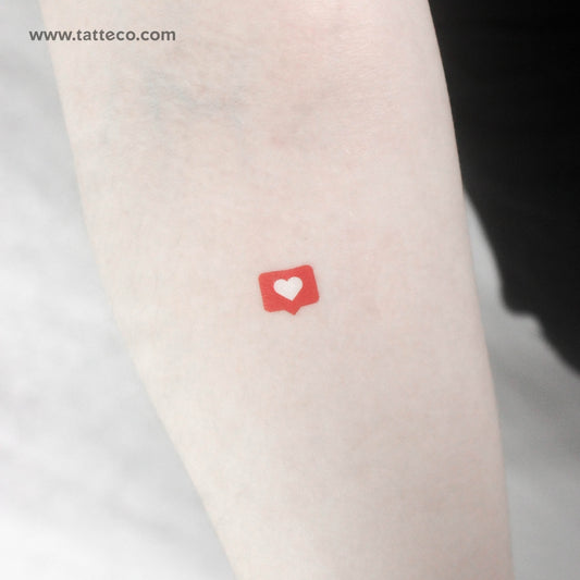 Like Icon Temporary Tattoo - Set of 3