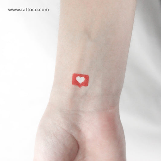 Like Icon Temporary Tattoo - Set of 3