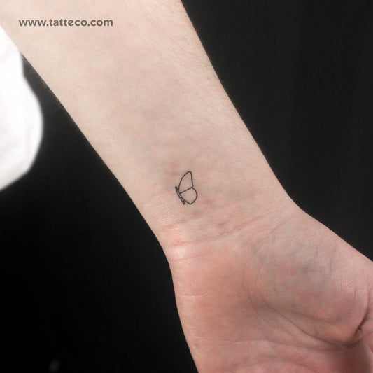Tatuaje temporal de mariposa en la mitad derecha (juego de 3)