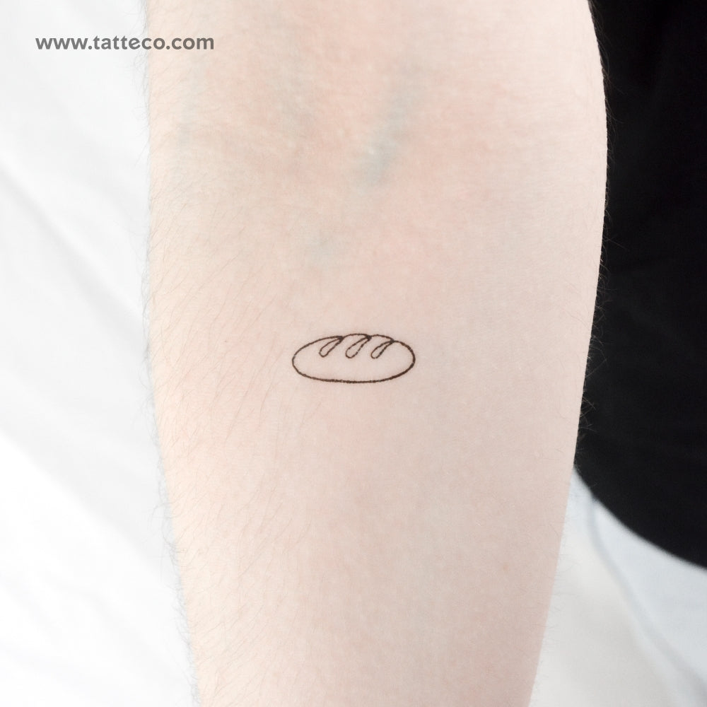 Baguette Temporary Tattoo - Set of 3