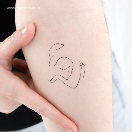 Tatuaje temporal de mejor amigo - Juego de 3