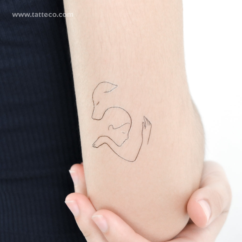 Best Friend Temporary Tattoo - Set of 3