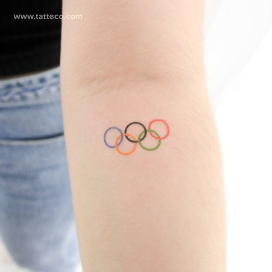 Olympic Rings Temporary Tattoo - Set of 3