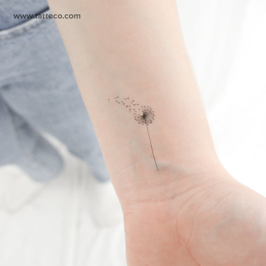 Dandelion Blowing Temporary Tattoo - Set of 3