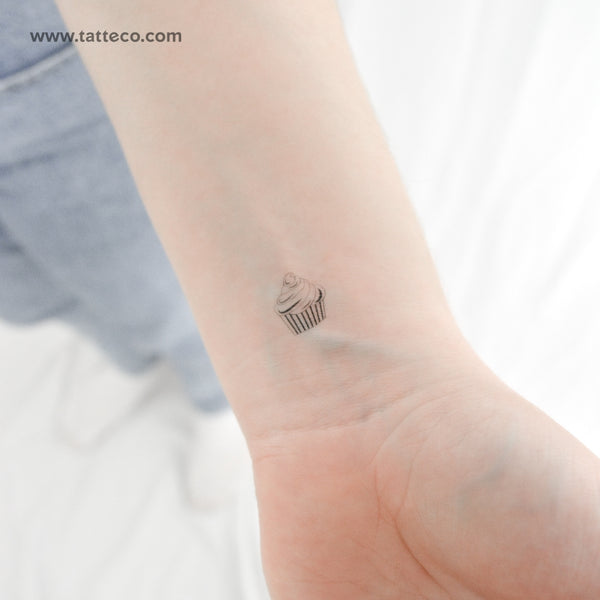 Cupcake Temporary Tattoo - Set of 3