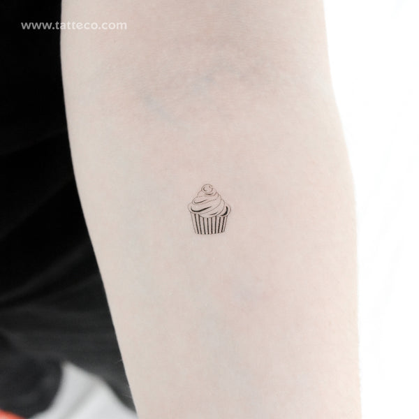 Cupcake Temporary Tattoo - Set of 3