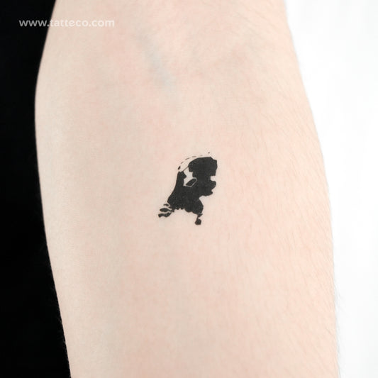 Small Netherlands Map Temporary Tattoo - Set of 3