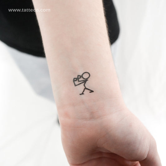 Little Boxer Temporary Tattoo - Set of 3