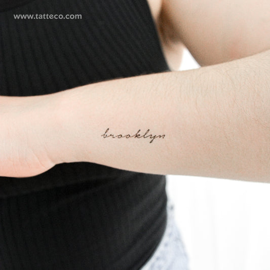 Brooklyn Temporary Tattoo - Set of 3