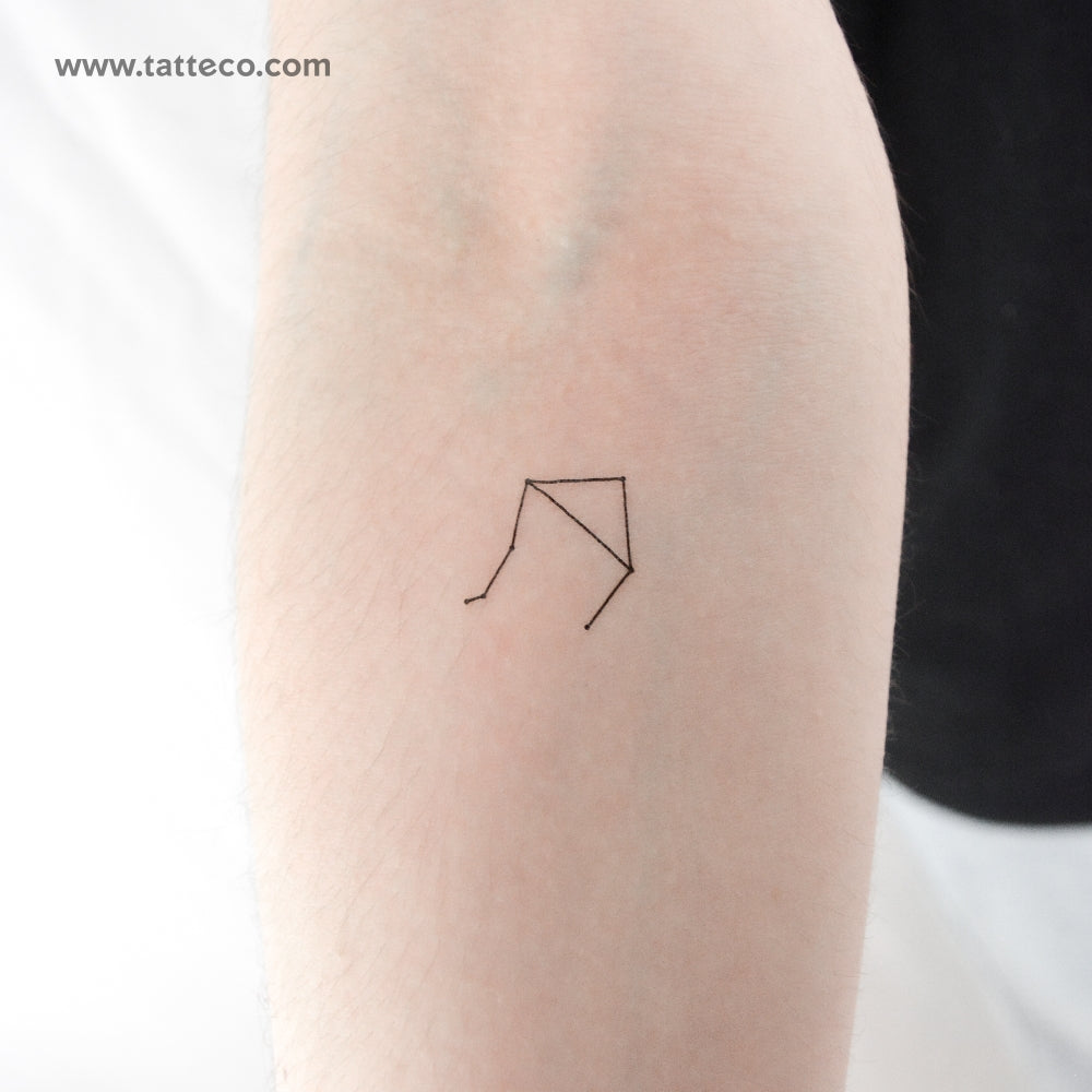 Tiny Libra Constellation Temporary Tattoo - Set of 3