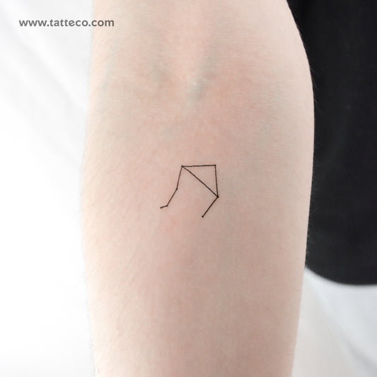 Tiny Libra Constellation Temporary Tattoo - Set of 3