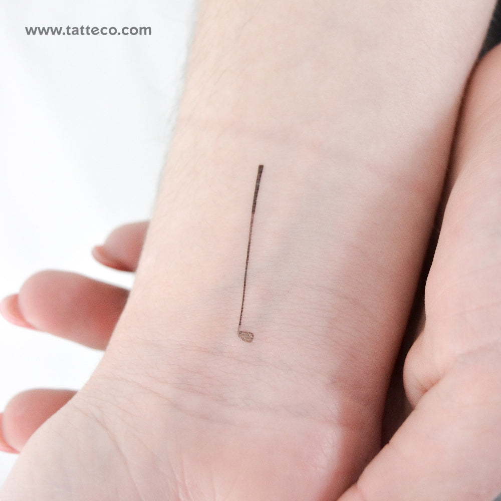 Golf Club Temporary Tattoo - Set of 3