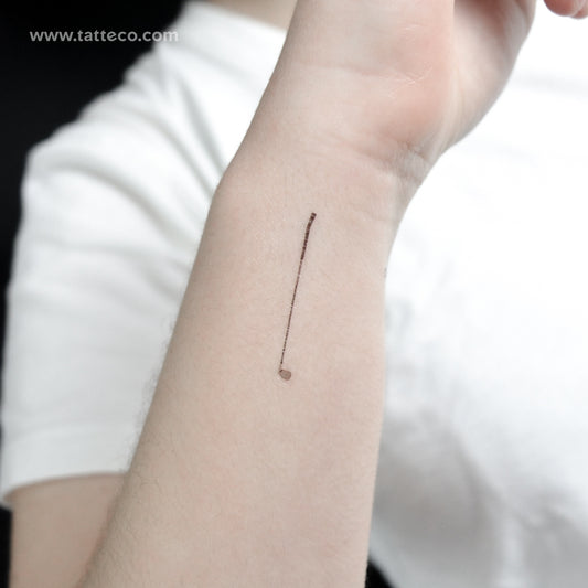 Tatuaje temporal de palo de golf - Juego de 3