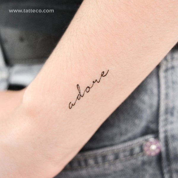 Adore Temporary Tattoo - Set of 3
