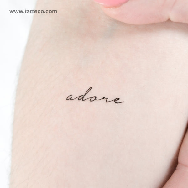 Adore Temporary Tattoo - Set of 3
