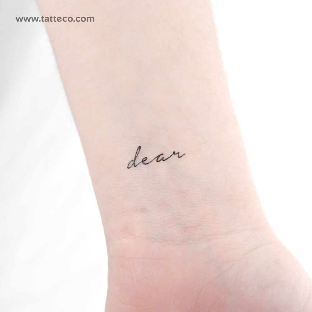 Dear Temporary Tattoo - Set of 3