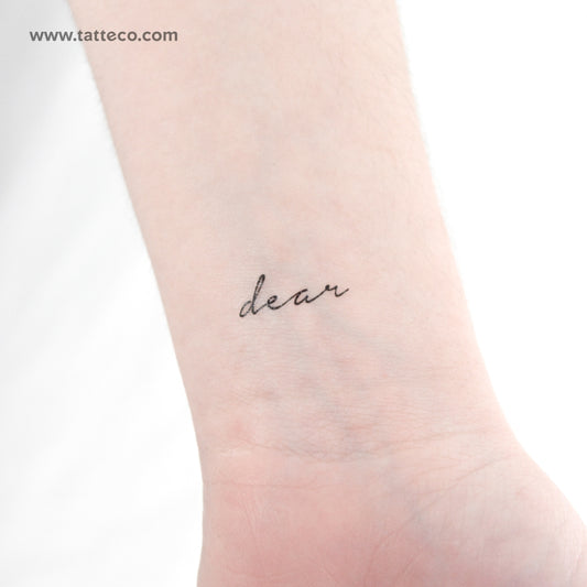 Dear Temporary Tattoo - Set of 3
