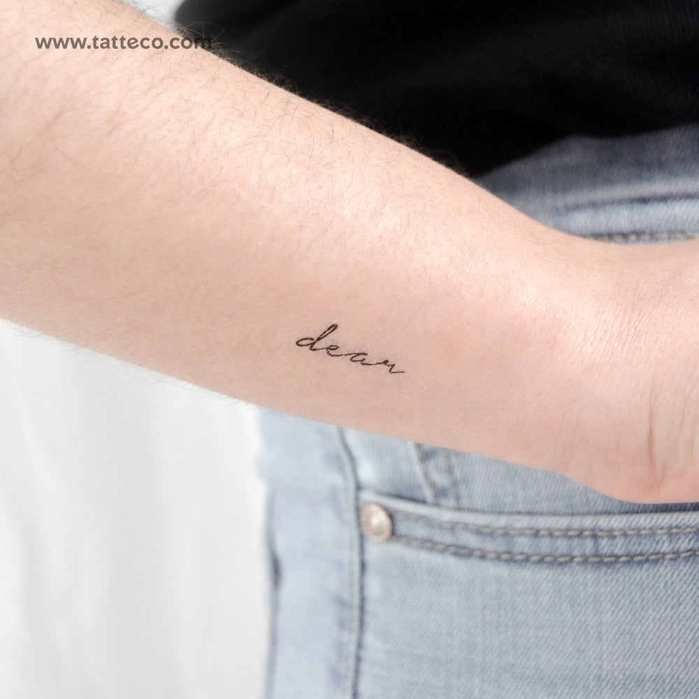 Dear Temporary Tattoo - Set of 3