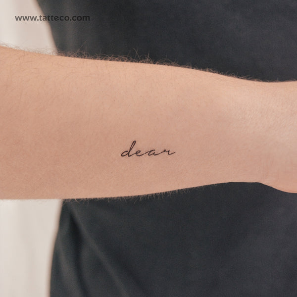 Dear Temporary Tattoo - Set of 3