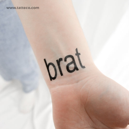Tatuaje temporal de Brat - Juego de 3