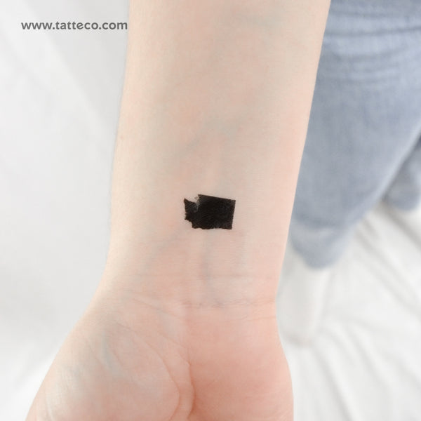 Washington Map Temporary Tattoo - Set of 3