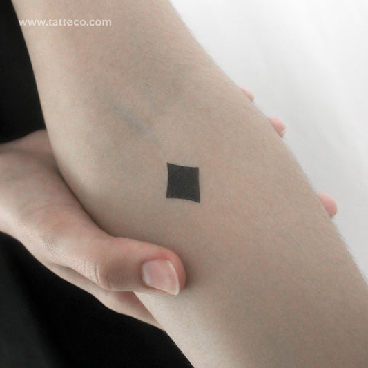 Black Diamond Temporary Tattoo - Set of 3