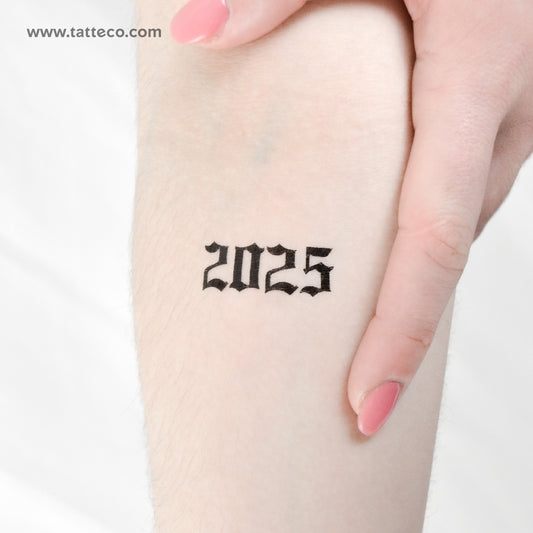 Gothic 2025 Temporary Tattoo - Set of 3