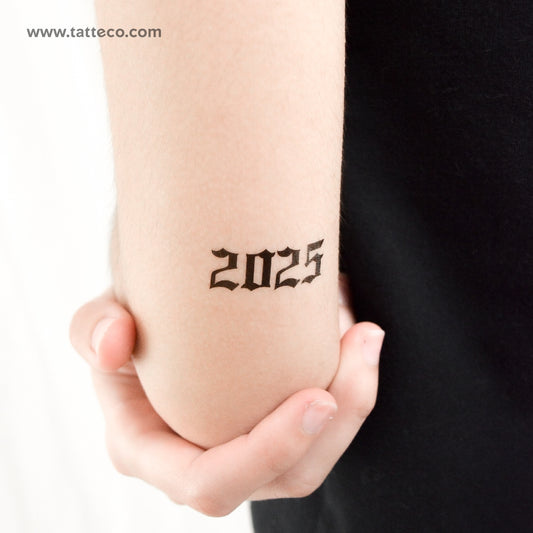 Gothic 2025 Temporary Tattoo - Set of 3