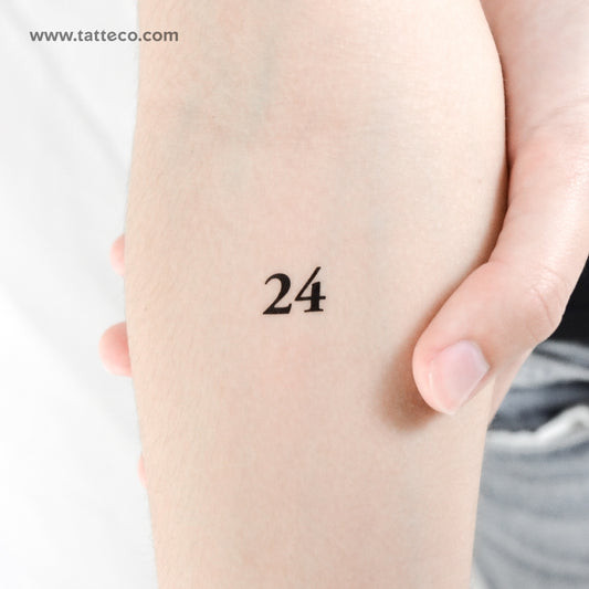 24 tatuajes temporales - Juego de 3