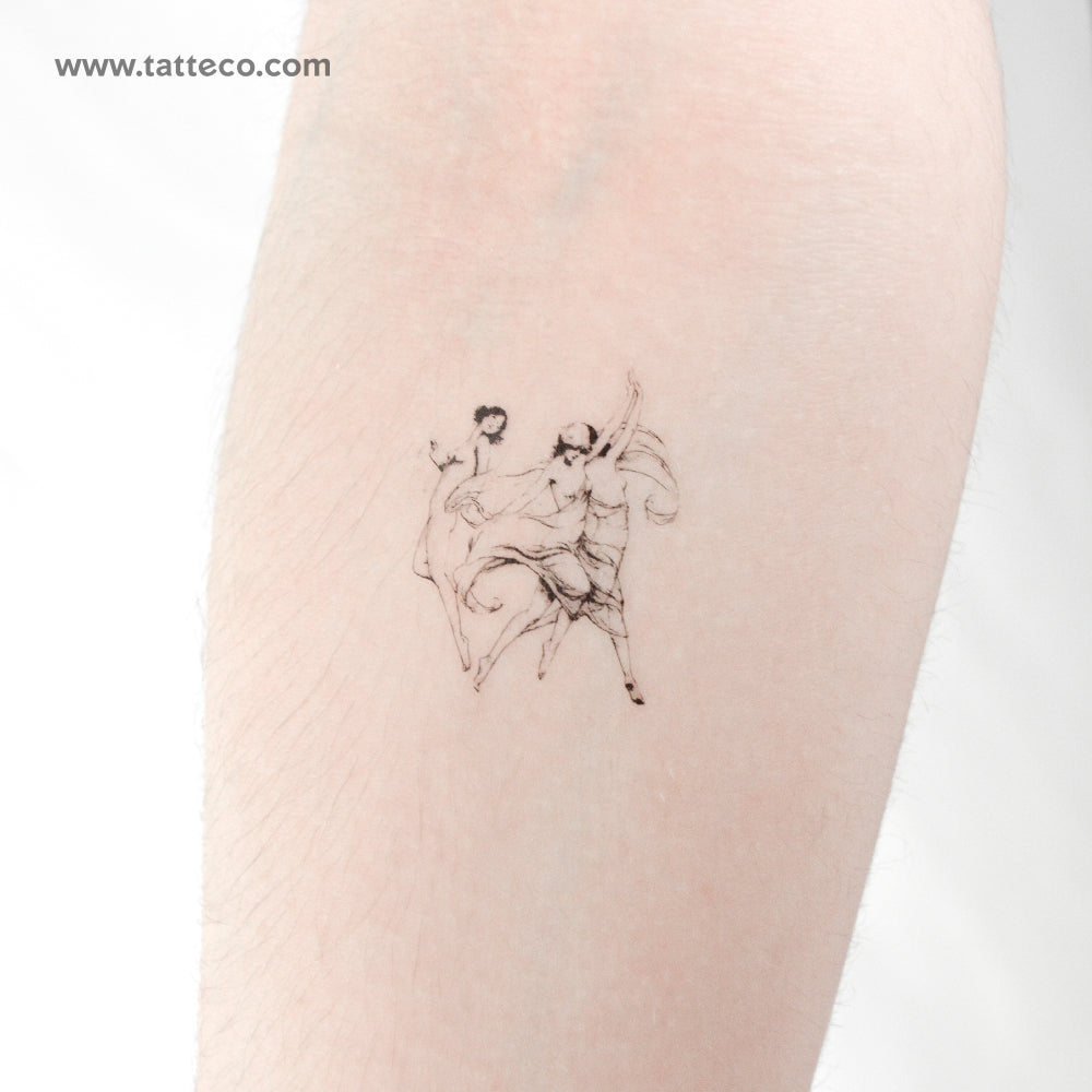 Three Muses Temporary Tattoo - Set of 3