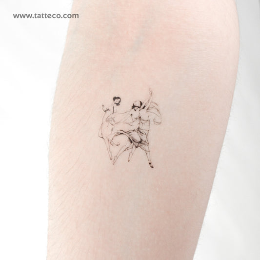 Tatuaje temporal de las Tres Musas - Juego de 3