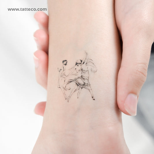 Tatuaje temporal de las Tres Musas - Juego de 3