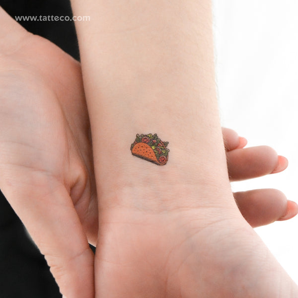 Little Taco Temporary Tattoo - Set of 3