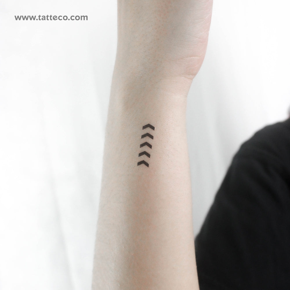 Little One Direction Five Arrows Tribute Temporary Tattoo - Set of 3