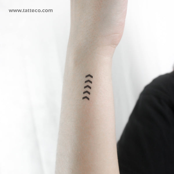 Little One Direction Five Arrows Tribute Temporary Tattoo - Set of 3