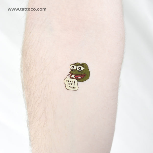 Pepe Temporary Tattoo - Set of 3