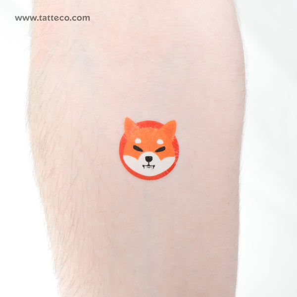 Shiba Inu Temporary Tattoo - Set of 3