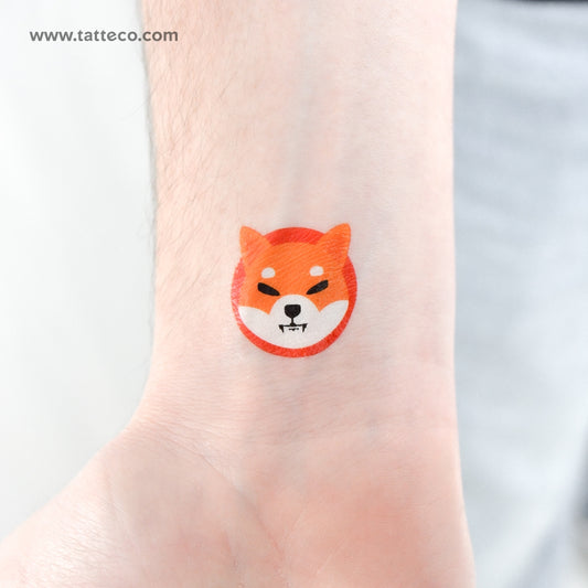 Shiba Inu Temporary Tattoo - Set of 3