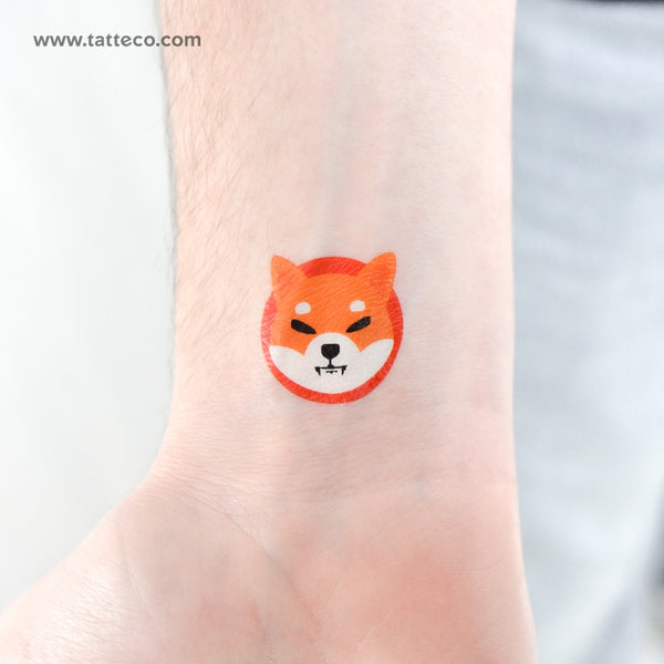 Shiba Inu Temporary Tattoo - Set of 3
