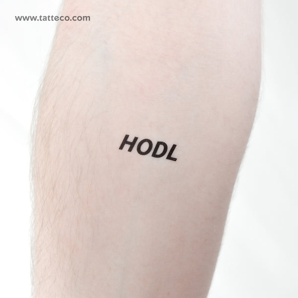 HODL Temporary Tattoo - Set of 3
