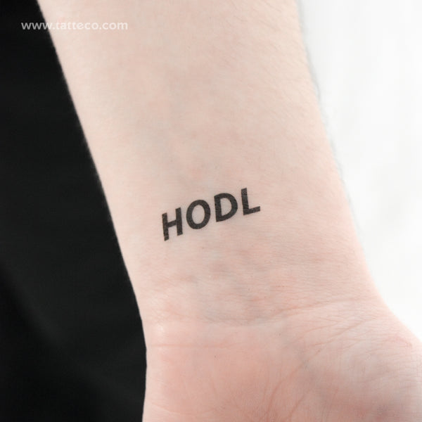 HODL Temporary Tattoo - Set of 3
