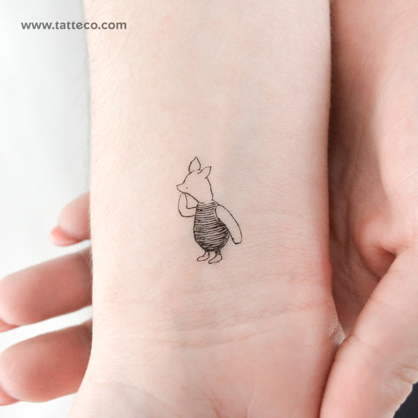 Piglet Temporary Tattoo - Set of 3