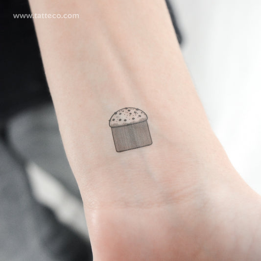 Tatuaje temporal pequeño de panettone (juego de 3)