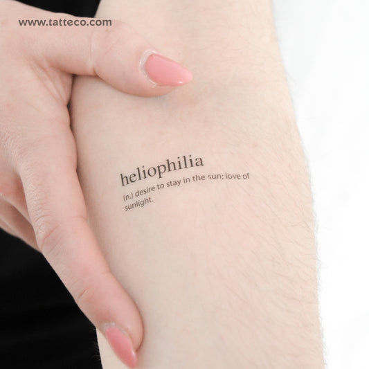 Tatuaje temporal de heliofilia - Juego de 3