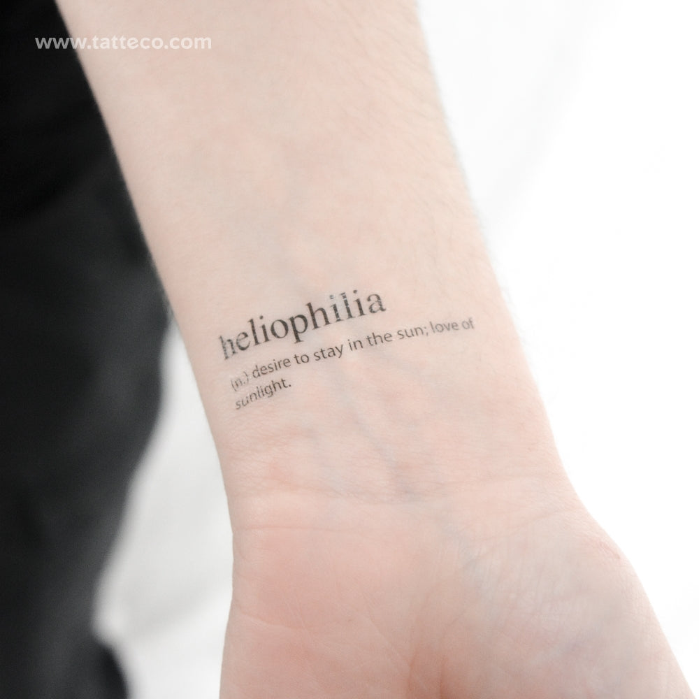 Heliophilia Temporary Tattoo - Set of 3